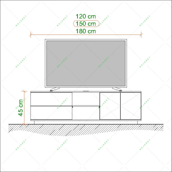 میز تلویزیون TF-104