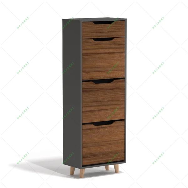 جاکفشی داشبوردی سه درب کشو دار پایه دار
