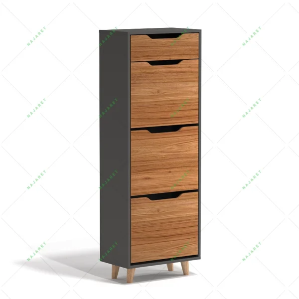 جاکفشی داشبوردی سه درب کشو دار پایه دار