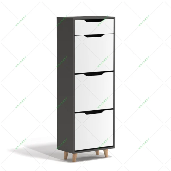 جاکفشی داشبوردی سه درب کشو دار پایه دار