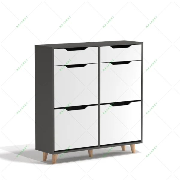 جاکفشی داشبوردی چهار درب کشو دار پایه دار