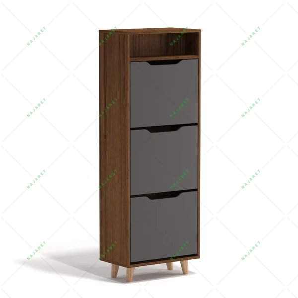 جاکفشی داشبوردی سه درب پایه دار باکس دار