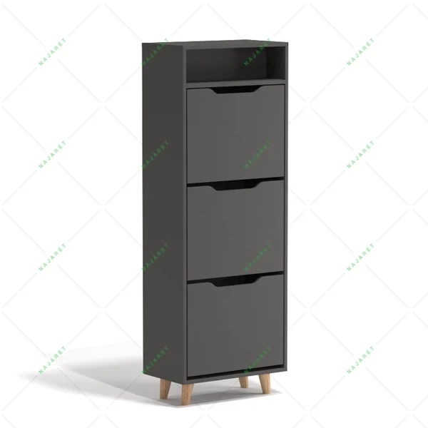 جاکفشی داشبوردی سه درب پایه دار باکس دار