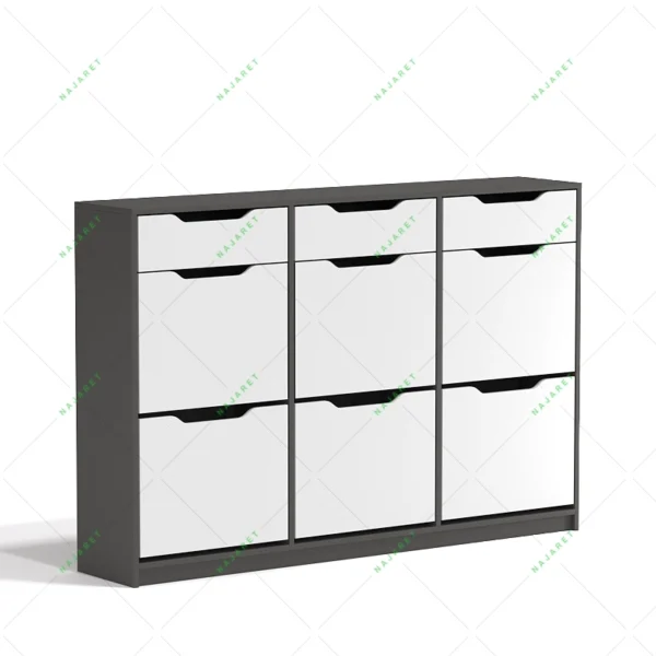 جاکفشی داشبوردی شش درب بدون پایه کشودار